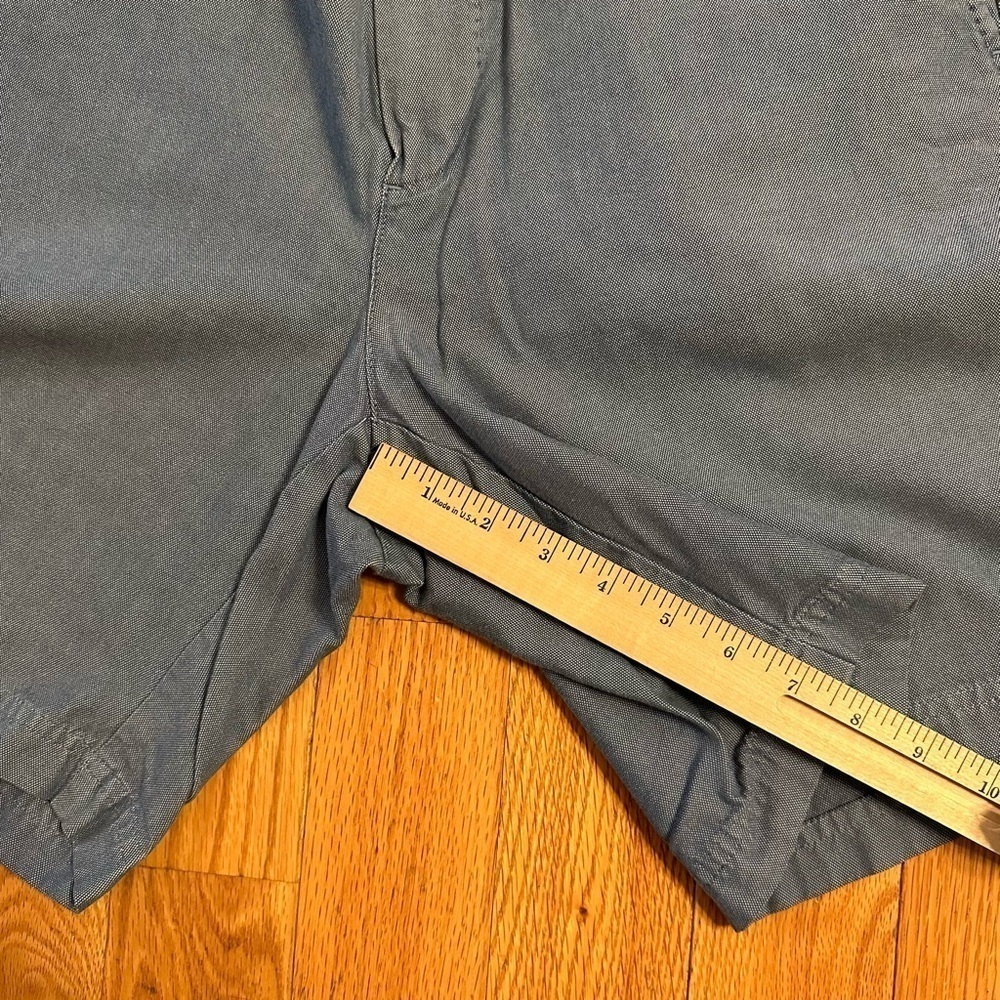 J Hilburn Oxford Shorts European Fit Men’s Sz 34 Chambray Blue 7.5” inseam - Picture 4 of 9